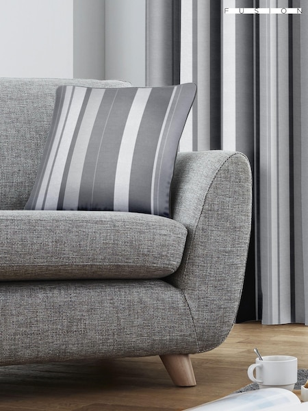 Fusion Grey 100% Cotton Whitworth Square Cushion (126378) | €21