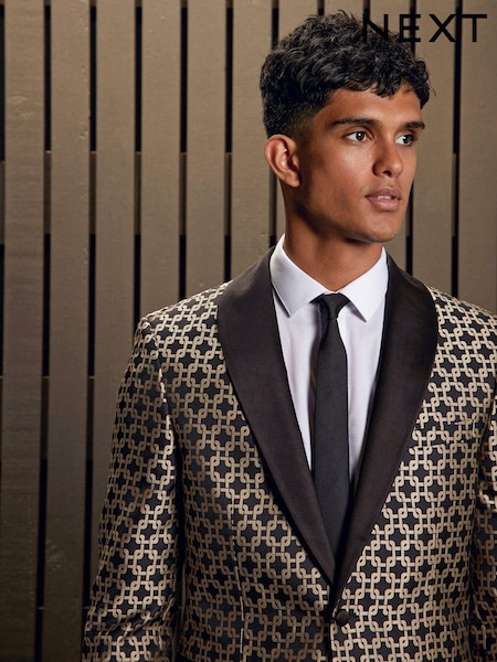 Gold EDIT Slim Jacquard Blazer (126471) | €18