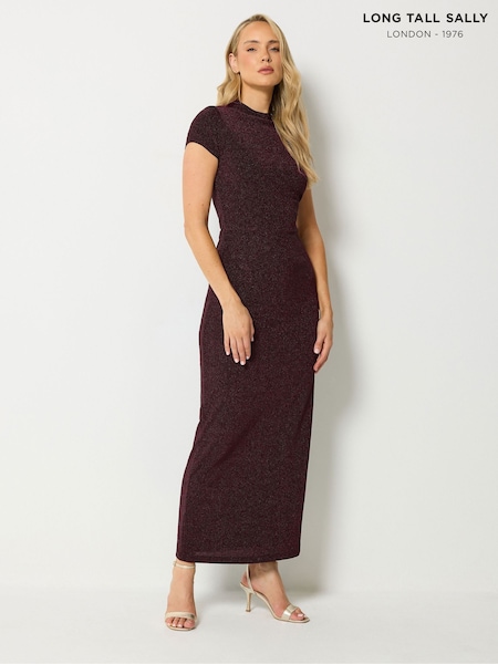 Brown - Long Tall Sally Sparkle Maxi Dress