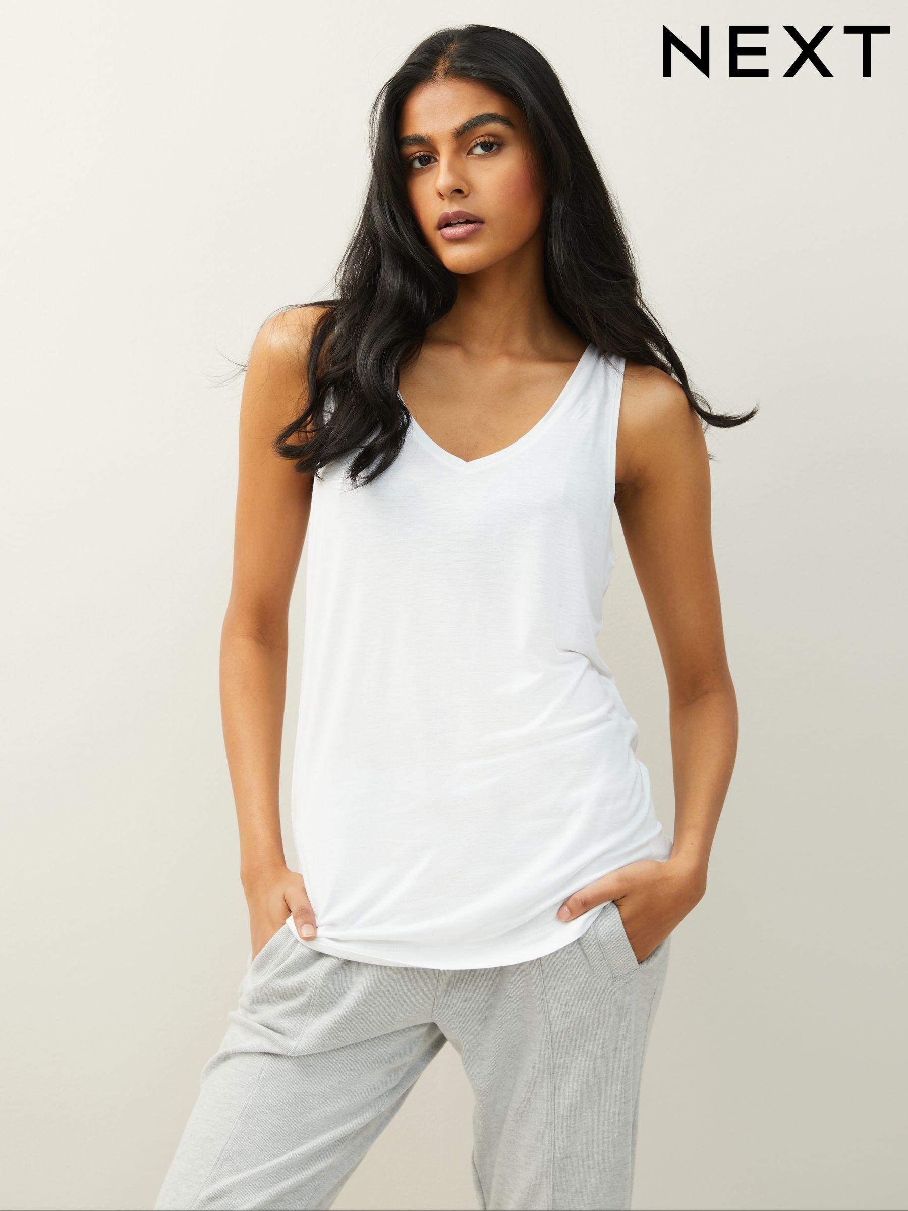 Women s Vests White Sleeveless Tops Next Ireland