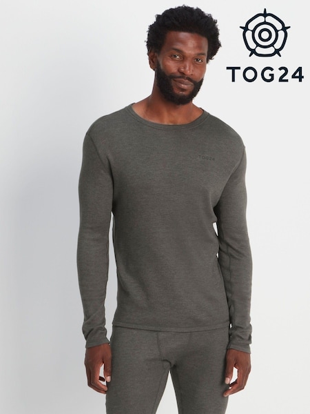 Tog 24 Dark Grey Marl Meru Thermal Crewneck Sweatshirt (127577) | R$ 395
