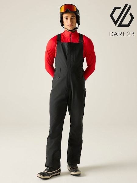 Black - Regular Dare 2b Twin Tip Bibbed Salopettes Trousers