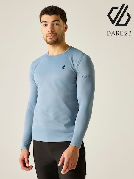 Albastru - Regular Dare 2b Ventura Grid Crew Fleece