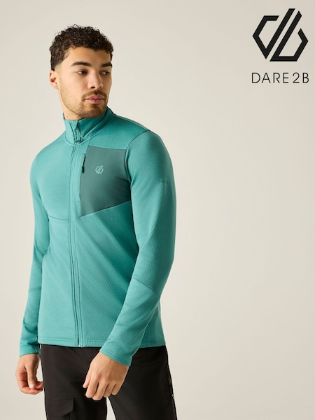 Green - Regular Dare 2b Venture Stretch Midlayer Fleece