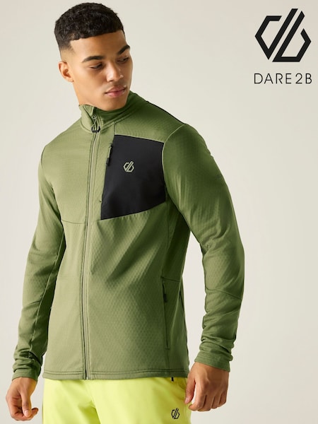 Green - Regular Dare 2b Venture Stretch Midlayer Fleece