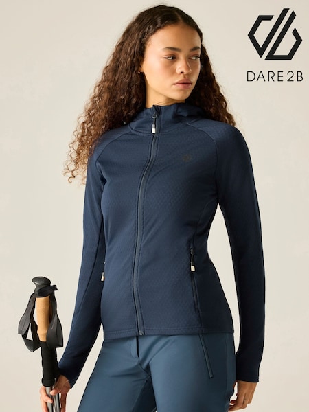 Bleu - Polaire intermédiaire extensible À capuche Dare 2b Ventura