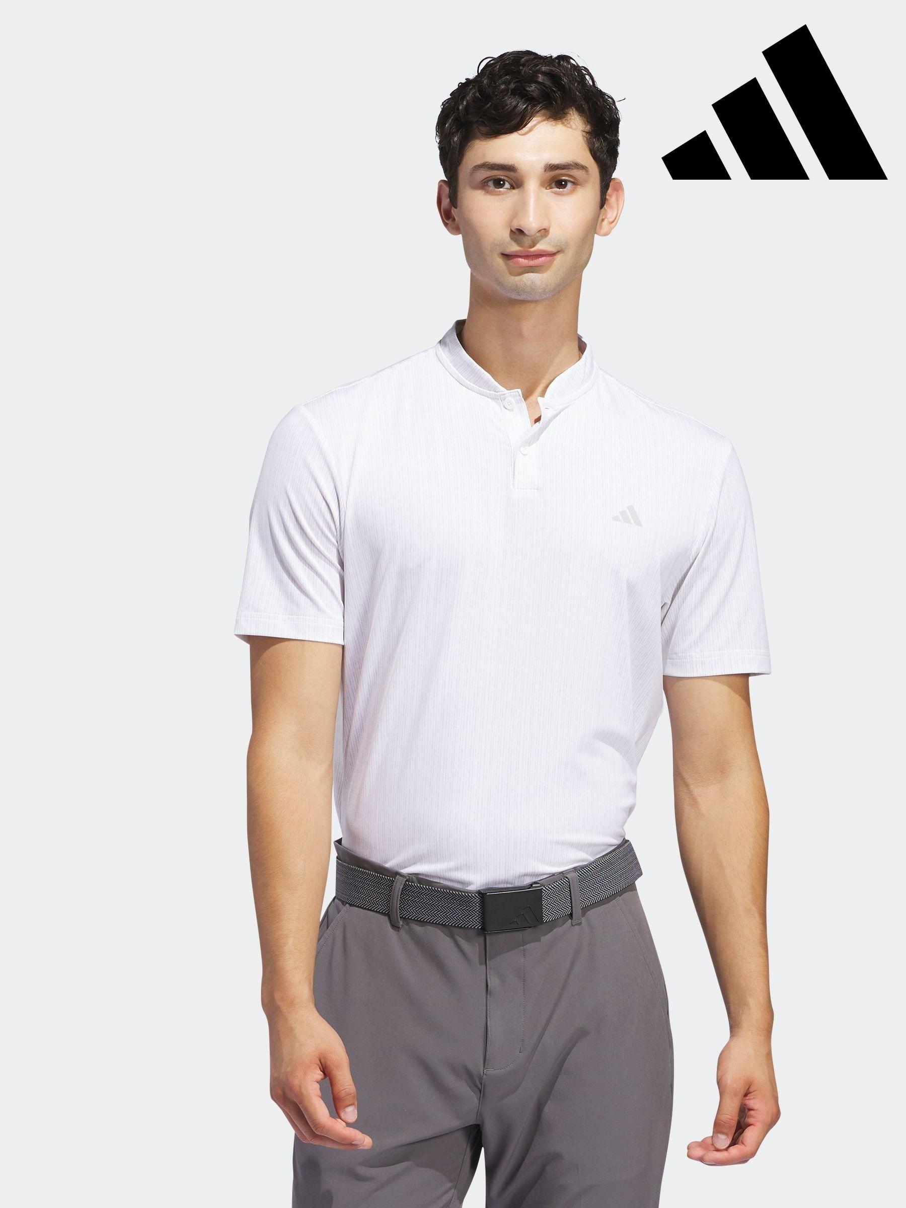 Men s Polo Shirts Adidas Golf Plain Short Sleeve Tops Next Luxembourg