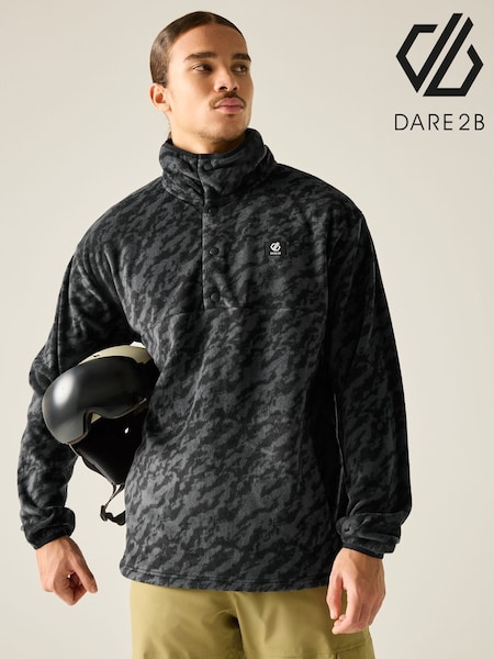 Schwarz - Regular Dare 2b Print Fleece