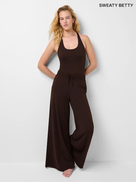 Brown - Sweaty Betty Glow Studio Halter Neck Tank