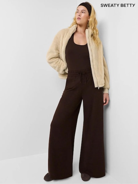 Brown - Sweaty Betty Glow Palazzo Wide Leg Trousers