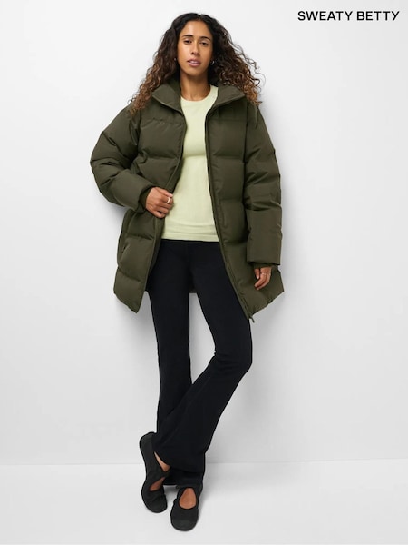 Green - Sweaty Betty Nimbus Mid Waterproof Puffer Jacket