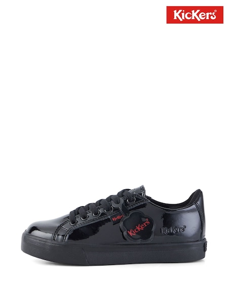 Kickers Black Tovni Lacer Patent Trainers (128908) | €71