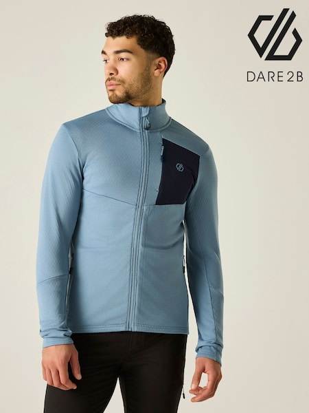 Blue - Regular Dare 2b Venture Stretch Midlayer Fleece