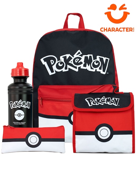 Character Red Pokemon 4 Piece Backpack Set (129810) | €47