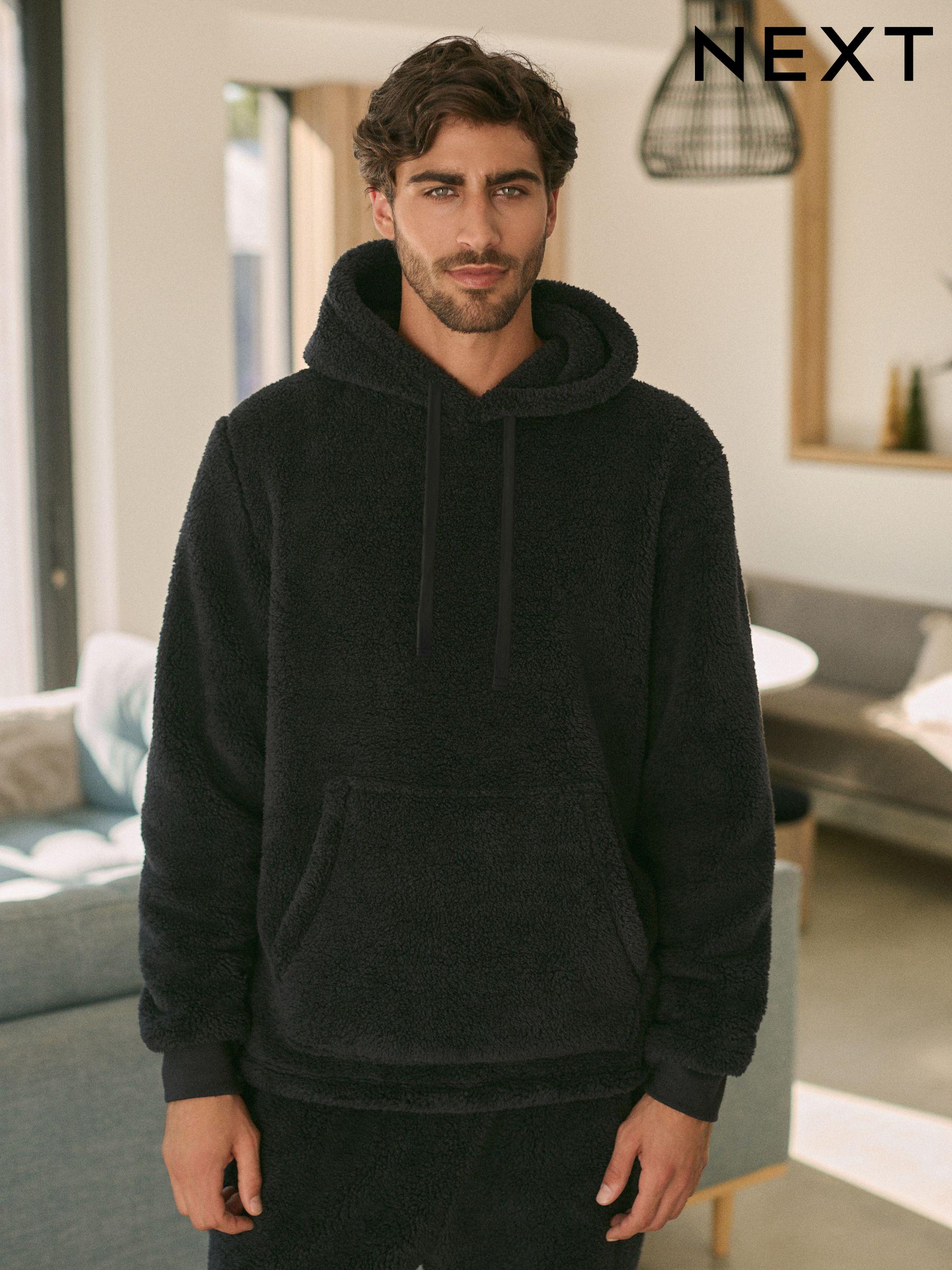 Next black hoodie mens hotsell