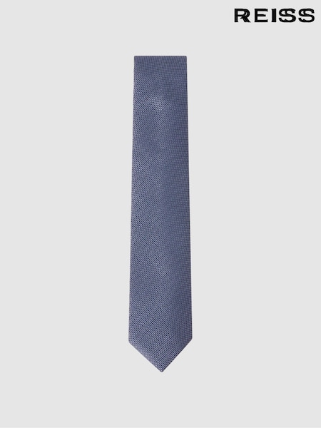 Reiss Airforce Blue Ceremony Textured Silk Blend Tie (130622) | €73