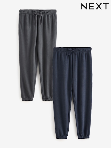 Темно-синий/серый - Waffle Pyjama Bottoms 2 Pack (131242) | €21
