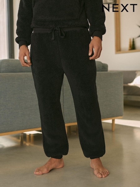 Black Fleece Borg Cuffed Joggers (131277) | AED85