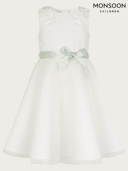 Monsoon Natural Freya 3D Scuba Bridesmaid Dress (131341) | €34 - €43