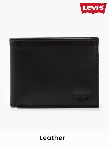 Czarny - Levi's® Hunter Leather Wallet (131386) | 250 zł
