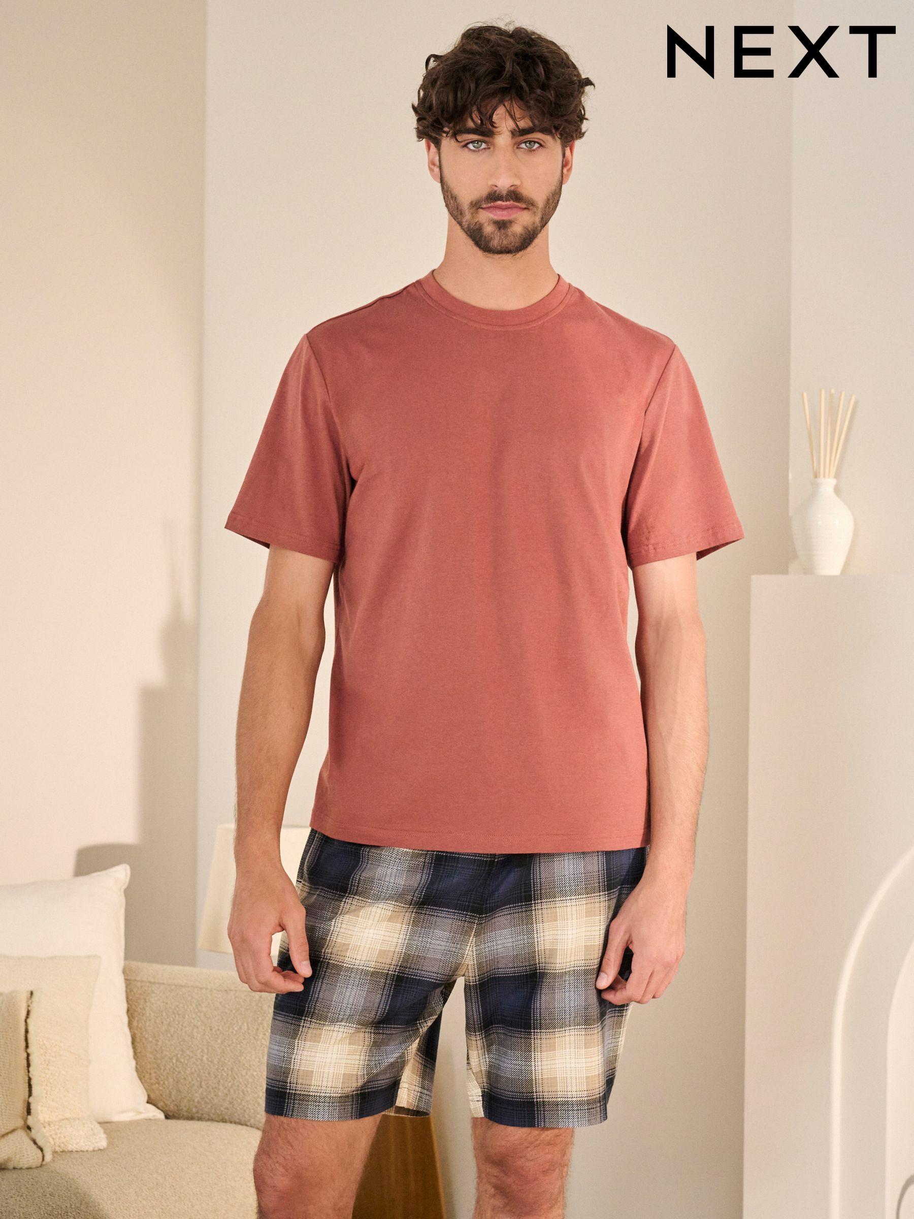 Red check short pyjamas 2025