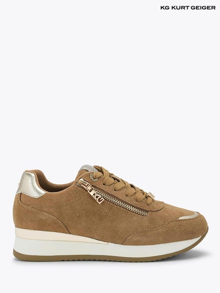 Nude - Kg Kurt Geiger Lina Suede Trainers