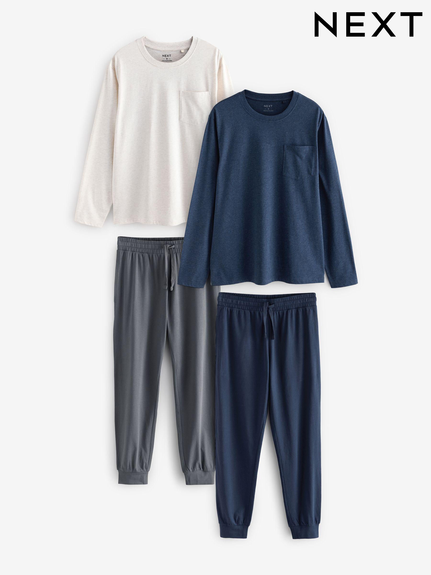 Long sleeve cuffed pyjamas discount