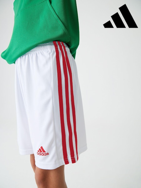 adidas White/Blue/Red Squadra 21 Shorts (132402) | €8