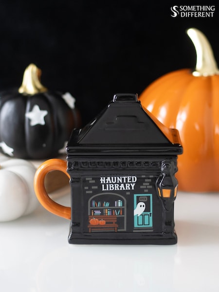 Something Different Haunted Library Lidded Mug