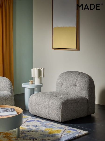 MADE.COM Grey Marl Pax Boucle Alban Modular Sofa (132982) | €503