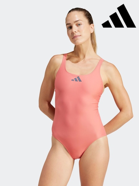 adidas Pink 3 Bar Logo Swimsuit (133243) | €11