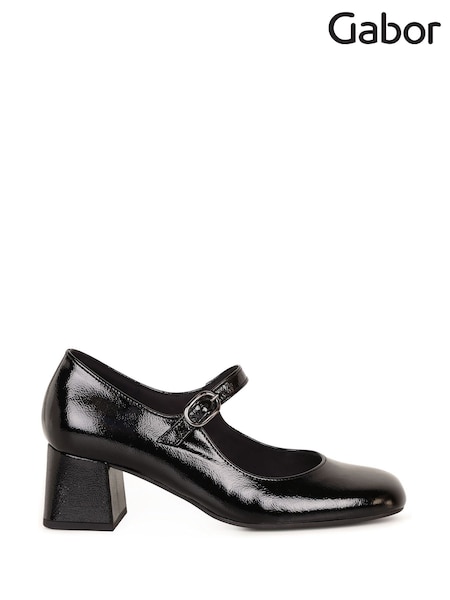 Black - Gabor Glam Mary Jane Court Shoes