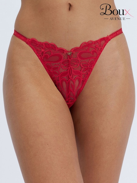 Red - Boux Avenue Heidi Floral Lace Knickers