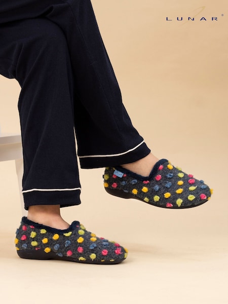 Sininen - Lunar Helix With Multi Spots Slippers (134347) | €39