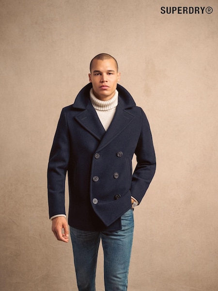 Superdry Blue The Merchant Store - Town Coat (135215) | 519 QAR