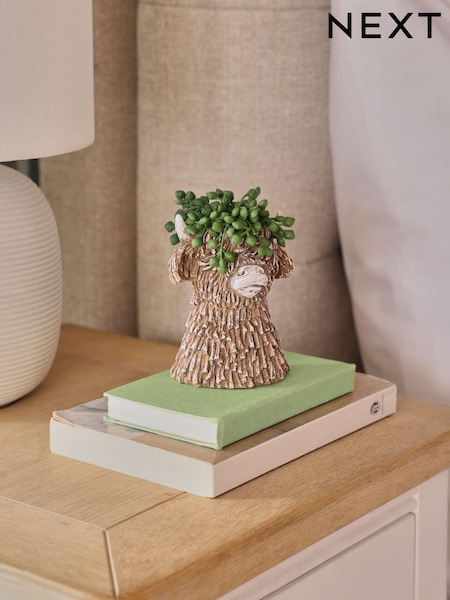 Artificial String Of Pearls In Hamish The Highland Cow Ornament (135830) | €15