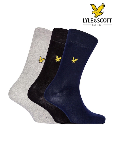 Multi Lyle & Scott Socks 3 Pack (136476) | 74 QAR