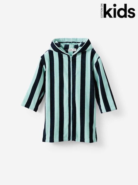 Blue - Cotton On Kids Zip Through Hooded Towel