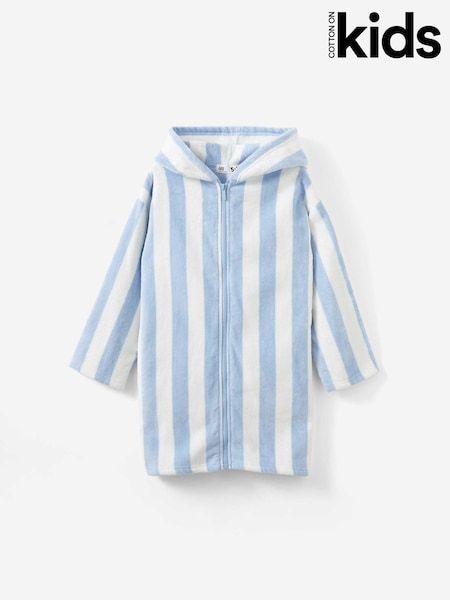 Blue - Cotton On Kids Zip Thru Hooded Towel