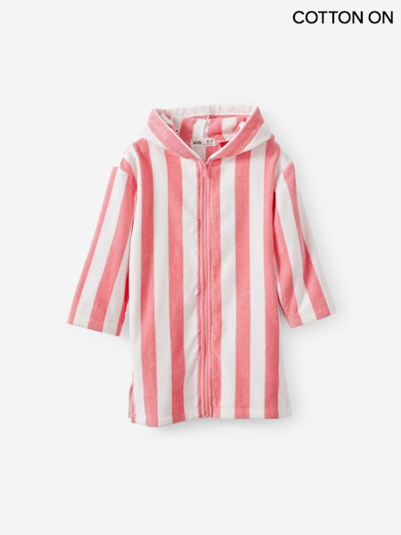 Pink - Cotton On Kids Zip Thru Hooded Towel
