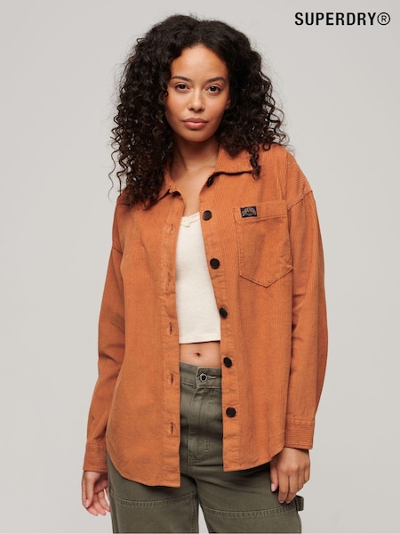 Superdry Brown Chunky Cord Overshirt (136766) | €35