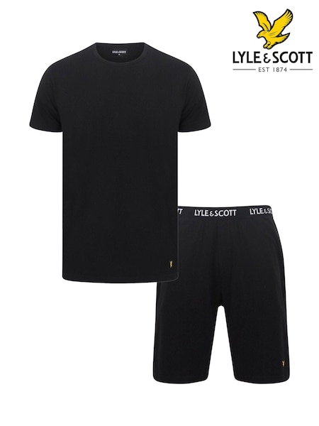 Lyle & Scott Black Charlie Loungewear Set (136767) | AED210