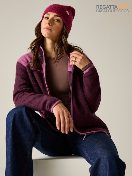 Pink - Regatta Frankie Borg Full Zip Fleece