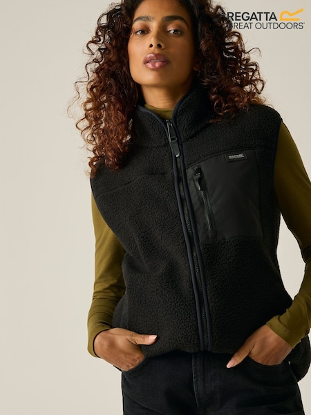 Negro - Regatta Frankie Borg Longline Body Warmer Gilets