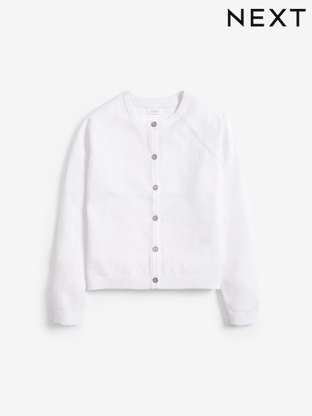 White Button-Up Cardigan (3-16yrs) (137138) | €15 - €22