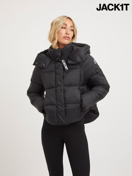 黑色 - Jack1t Cloud Crop Jacket
