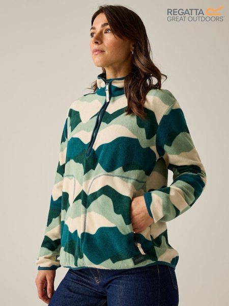 Green - Regatta Frankie Half Zip Fleece