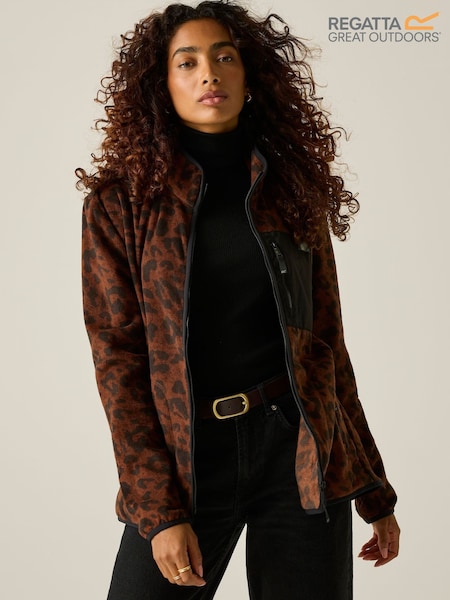 Brown Leopard - Regatta Frankie Full Zip Fleece