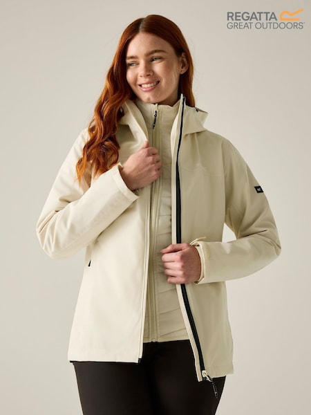 Crema - Regatta Wentwood 3 In 1 Waterproof Coat