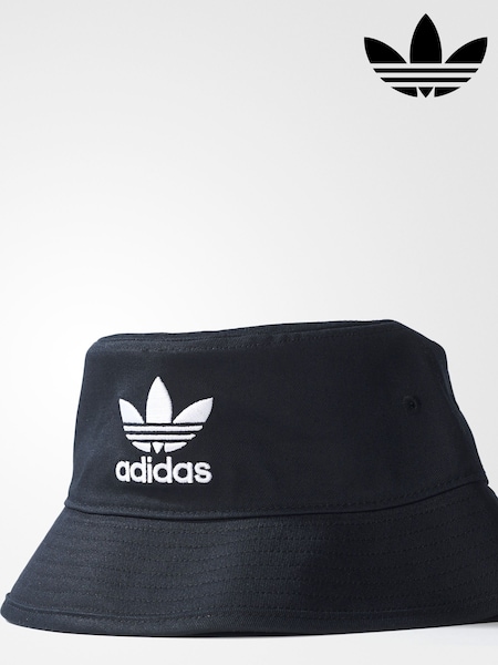 أسود - adidas Originals Trefoil 100% Cotton Bucket Hat (137372) | ‏134 د.إ.‏
